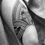 #freehand #samoan thigh tattoo
