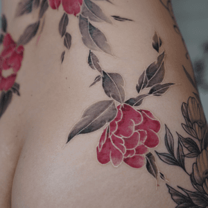 white peony #peonytattoo #peony #flowertattoo
